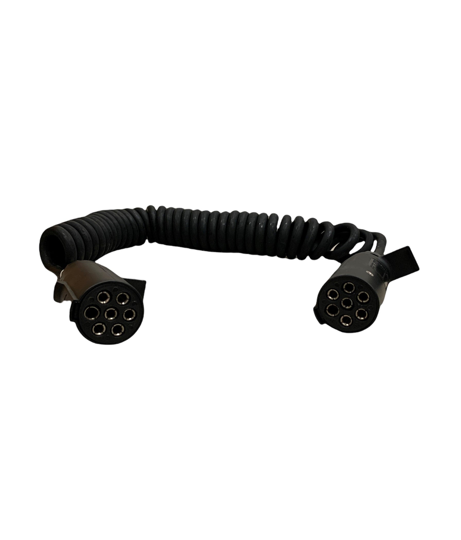 ABS 7 way coiled cable for Trucks (15Ft working Length, 7 Way).